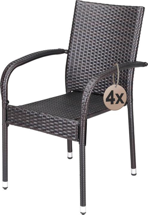 Set of 4 brown
