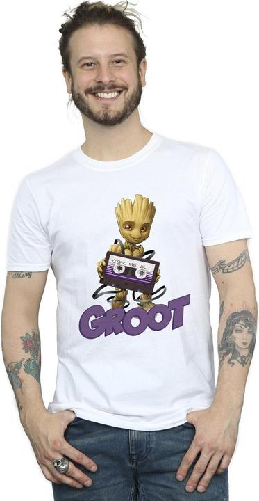 Actual product image Guardians of the Galaxy Mens Groot Casette T-Shirt (XXL)