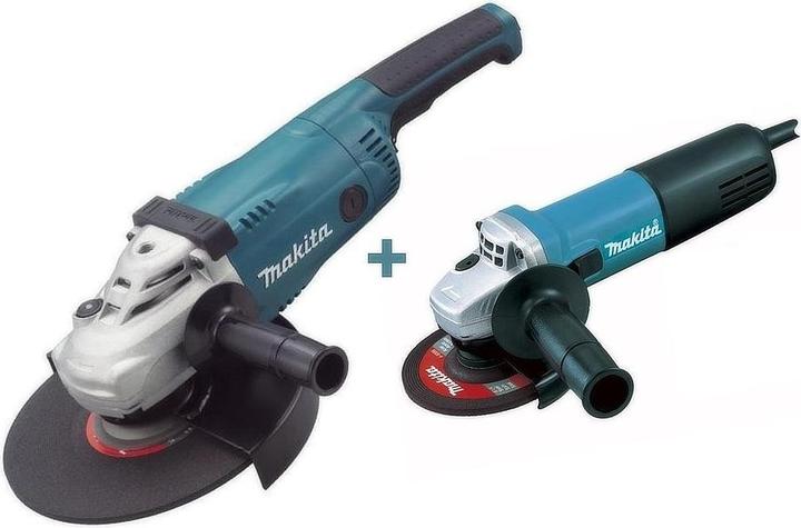 Produktbild Makita DK0053G Winkelschleifer-Set inkl. Transportkoffer, GA9020 & 9558HNR (125 mm)