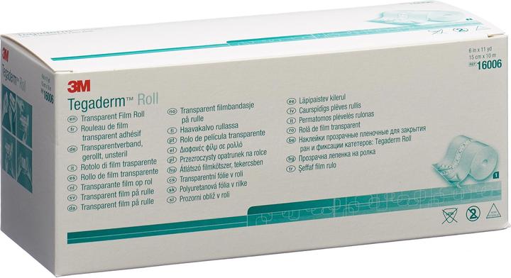 Produktbild 3M Tegaderm Roll Wundverband 15cmx10m transparent (1 x)