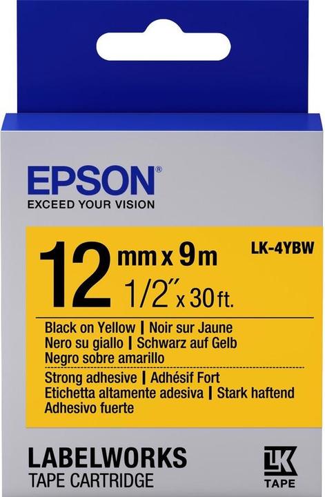Epson Lc-4ybw9 (1.20 cm, Schwarz, Gelb)