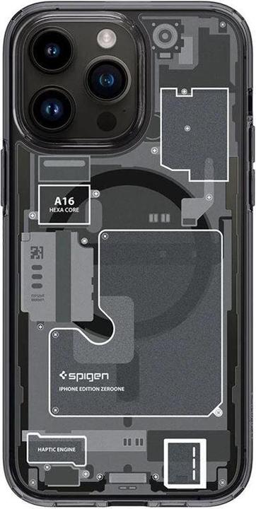 Immagine prodotto Spigen ACS05540 Custodia per cellulare (6.1") Cover Nero, Bianco (Apple iPhone 14 Pro)