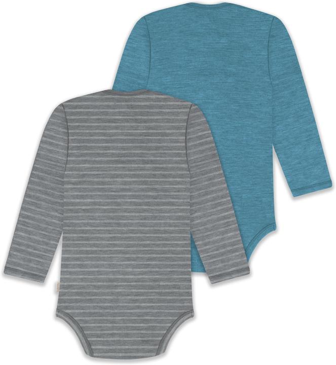 Produktbild Normani 2er Pack Baby Merino Body Langarm „Auckland" - 9381 (92)