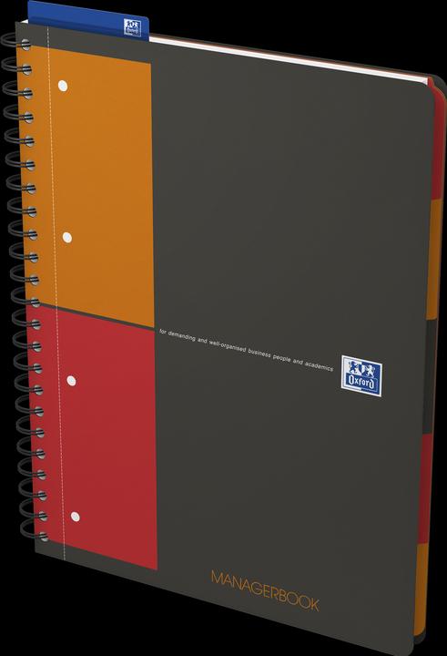 Produktbild Oxford International Managerbook (A4+, Blanko, Harter Einband)