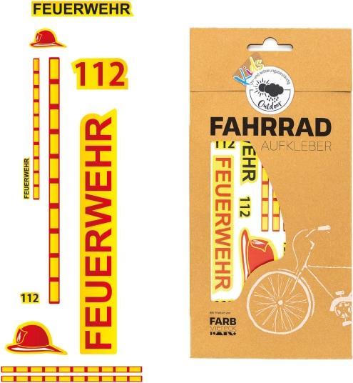 Produktbild Farbviereck Feuerwehr Motive Sticker / Aufkleber