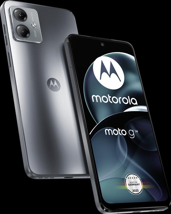 Actual product image Motorola Moto G14 (128 GB, Steel grey, 6.50", Dual SIM, 50 Mpx, 4G)