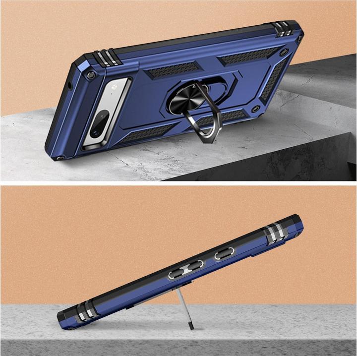 Actual product image Avizar Shockproof Mobile Phone Case with Ring Series (Google Pixel 7a)