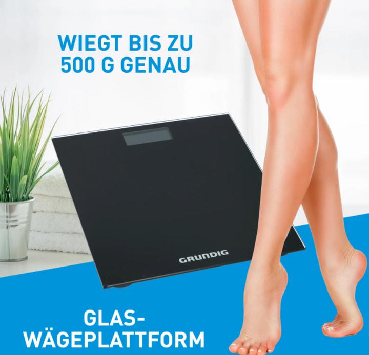 Image du produit Grundig Pèse-personne numérique 180 kg noir (180 kg)