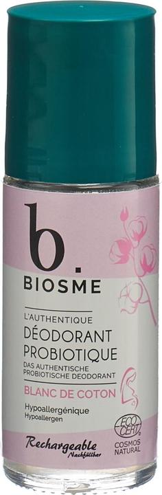Biosme Deodorant probiotisch Blanc de coton Nachfüllbar Roll on (Roll-on, 50 ml)