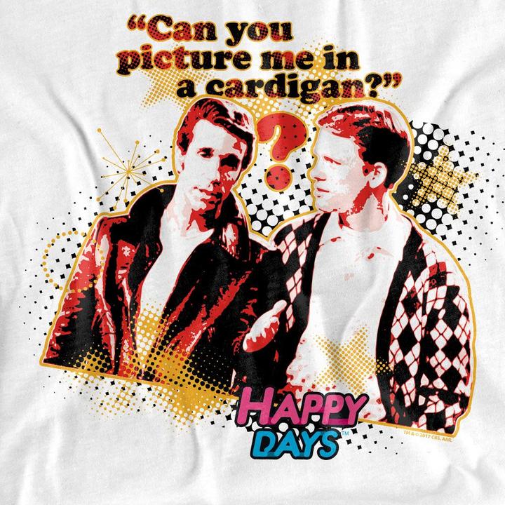 Produktbild Happy Days No Cardigans TShirt (4XL)