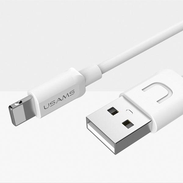 Produktbild Usams Kabel U-Turn lightning 1m bialywhite 2A IPUSBXD02 US-SJ097 (1 m, USB 3.2 Gen 1)