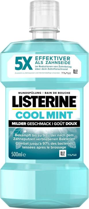 Actual product image Listerine Mouthwash Cool Mint mild 2 x 500 ml (1000 ml, Mouthwash)