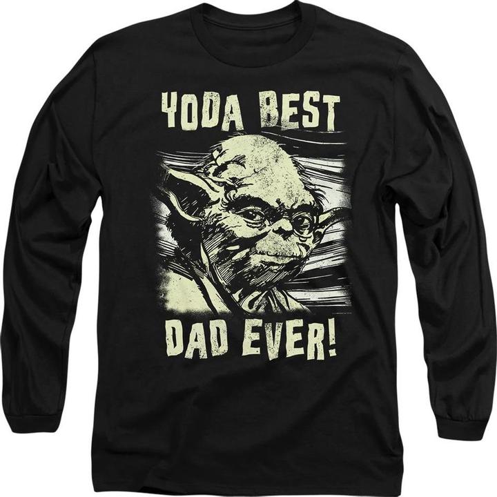 Actual product image Star Wars Unisex Adult Yoda Best Dad Comic T-Shirt (L)