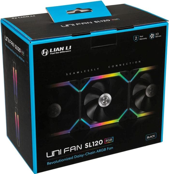 Image du produit Lian-Li Ventilateur UNI FAN SL120 RGB PWM, paquet de 3 (120 mm, 3 x)