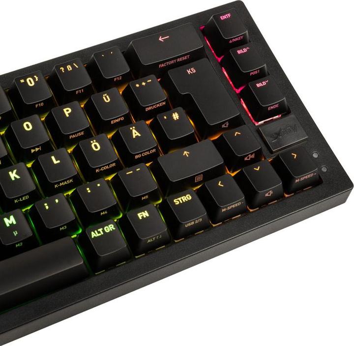 Actual product image CHERRY xtrfy K5 Gaming Keyboard TKL, RGB - Black (DE, Cable)