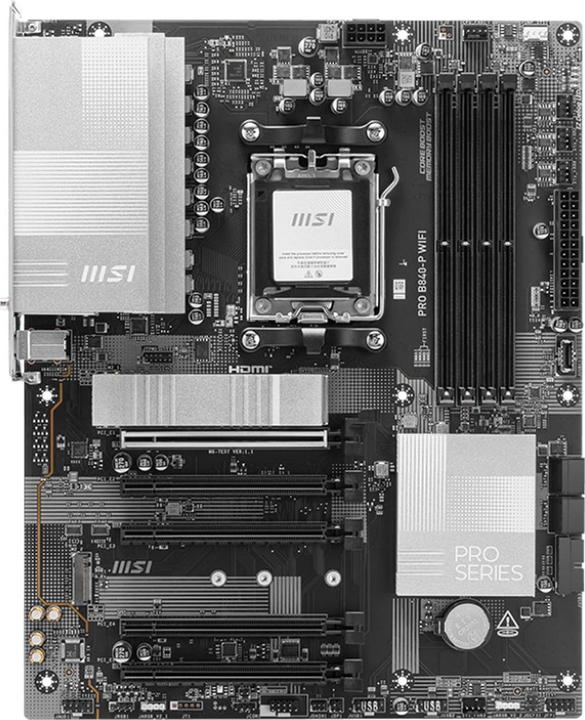Actual product image MSI PRO B840-P WIFI (AM5, AMD B840, ATX)