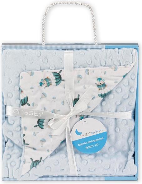 Actual product image Interbaby Bubble Blanket - Blue