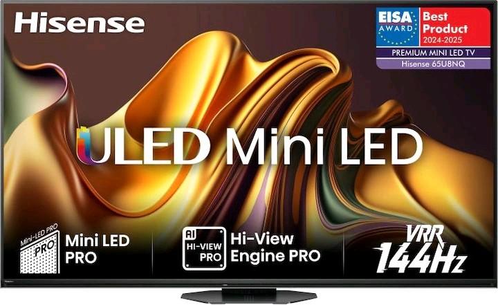 Image du produit Hisense TV 65U8NQ (65", U8NQ, Mini-LED, 4K)