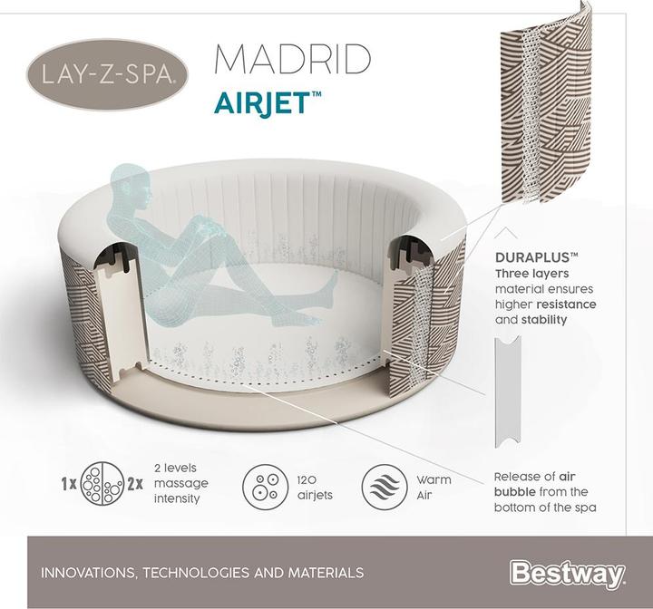 Image du produit Bestway Lay-Z-Spa Madrid (4 pers.)