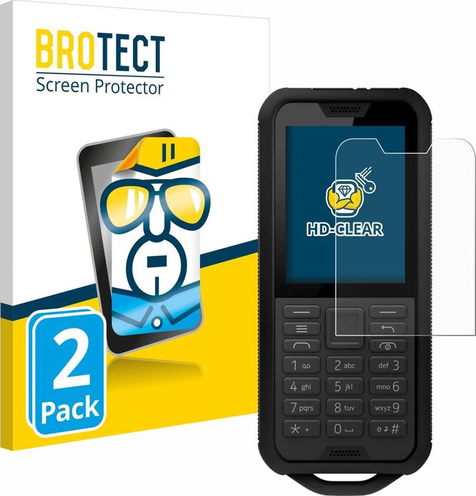 Productafbeelding BROTECT Schermbeschermer Clear (2 Stuk, Nokia 800 Moeilijk)