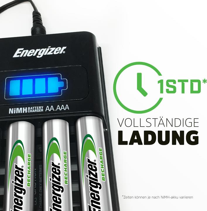 Actual product image Energizer Recharge 1-Hour (4 pcs., AA, AAA, 2300 mAh, Battery + charger)
