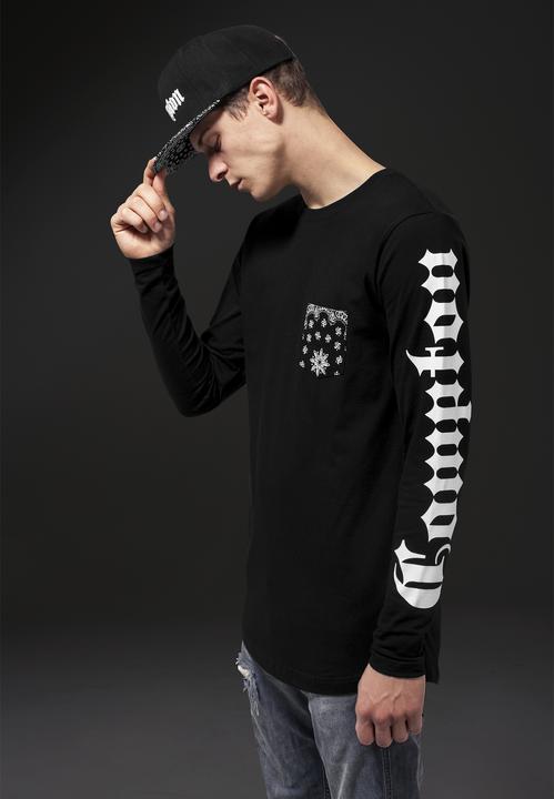 Actual product image Mister Tee Compton Pocket Bandana Longsleeve (XS)