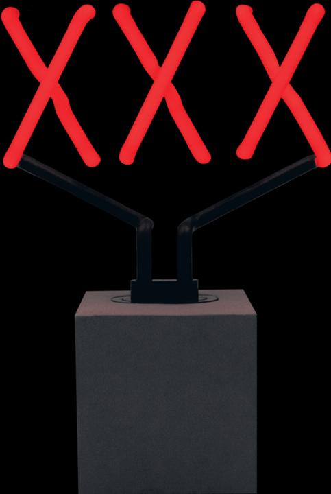 Produktbild Locomocean Glas Neon Tischlampe mit Betonsockel - XXX