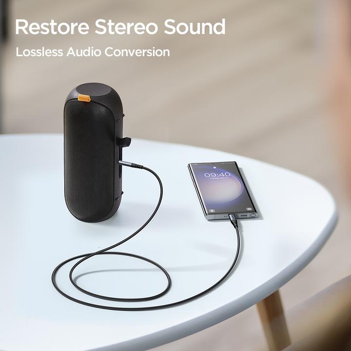 Actual product image Joyroom USB-C – 3.5mm Klinke (1.20 m, 3.5mm jack (AUX))