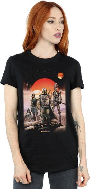 Immagine prodotto Star Wars The Mandalorian Warriors Maglietta Ampia Donna (4XL)