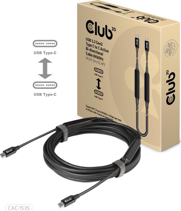 Produktbild Club 3D C – C (5.50 m, USB 3.2 Gen 2)