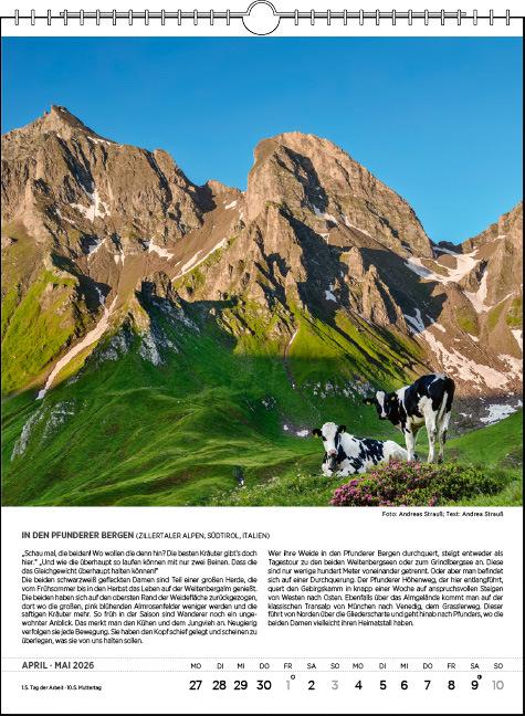 Immagine prodotto Blodigs Alpenkalender 2026 (24 x 32 cm, Copertina rigida, Tedesco)