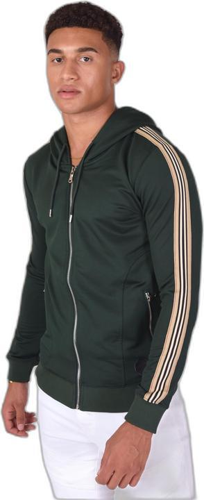 Produktbild Project X Paris kapuzen-sweatshirt mit reissverschuss und reiterstreifen (L)