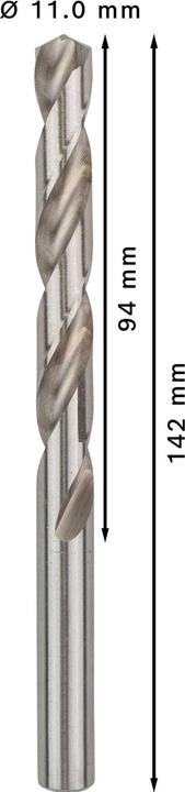 Actual product image Bosch Professional Zubehör PRO Metal HSS-G twist drill, 11 x 94 x 142 mm (11 mm)