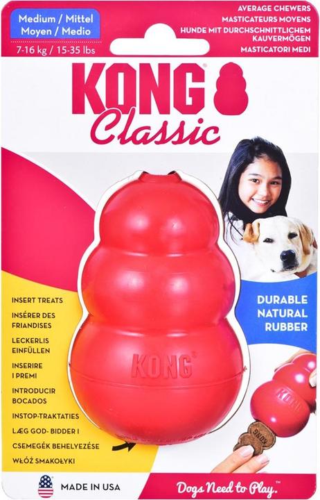 Image du produit KONG Classique (Apporter, Jouet alimentaire pour chien, Jouet à mâcher pour chien)