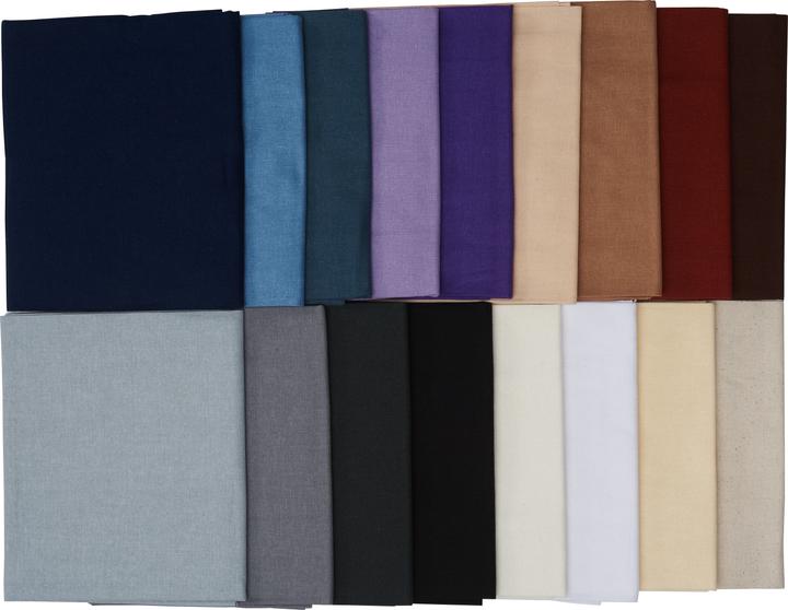 Stafil Paquet de tissu XXL Patchy Uni "lavande-brun-naturel-blanc", 17 boutures à 45 x 55 cm