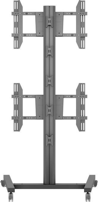 Actual product image Multibrackets TV stand dual vertical - 55", metal, black (55", 60 kg)