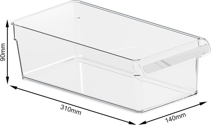 Actual product image Rotho LOFT Fridge Organizer Set of 3
