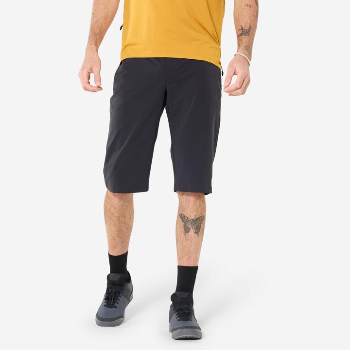 Image du produit Rockrider Velohose kurz atmungsaktiv Unisex schwarz (3XL)