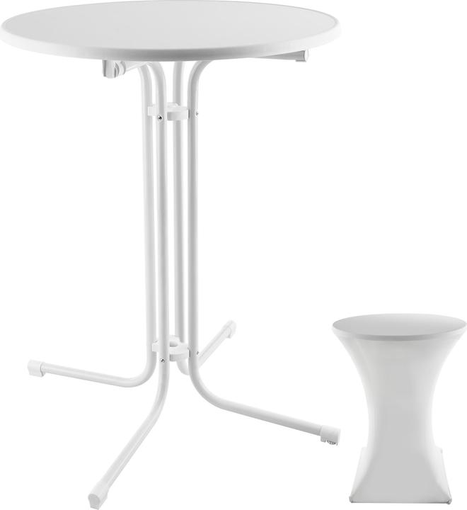 Image du produit tectake Table haute Eren pliable avec housse 90x110 cm (80 x 80 x 110 cm)