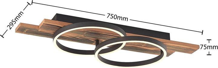 Immagine prodotto Lindby Plafoniera Sentoa LED, a due fiamme (1200 lm)