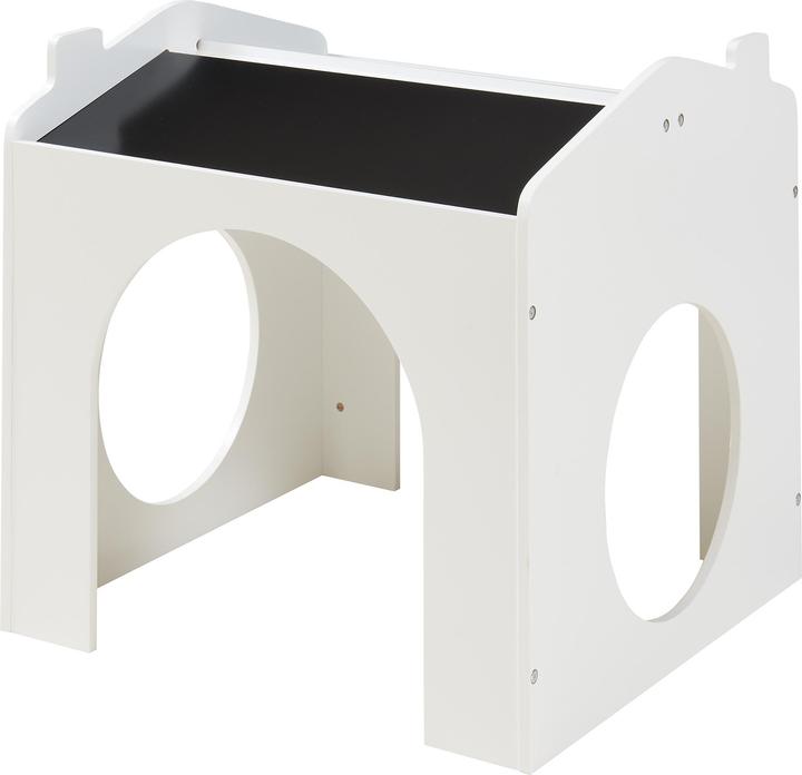 Produktbild En.Casa Zeichentisch für Kinder Romso Kindertischset mit 2 Stühlen Weiss (Kindersitzgruppe)