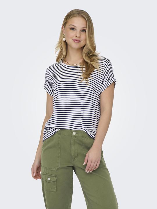 Immagine prodotto Only Vestibilità regolare Scollo rotondo T-shirt a spalla bassa (XL)