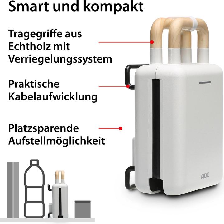 Actual product image ADE Waffle Iron White