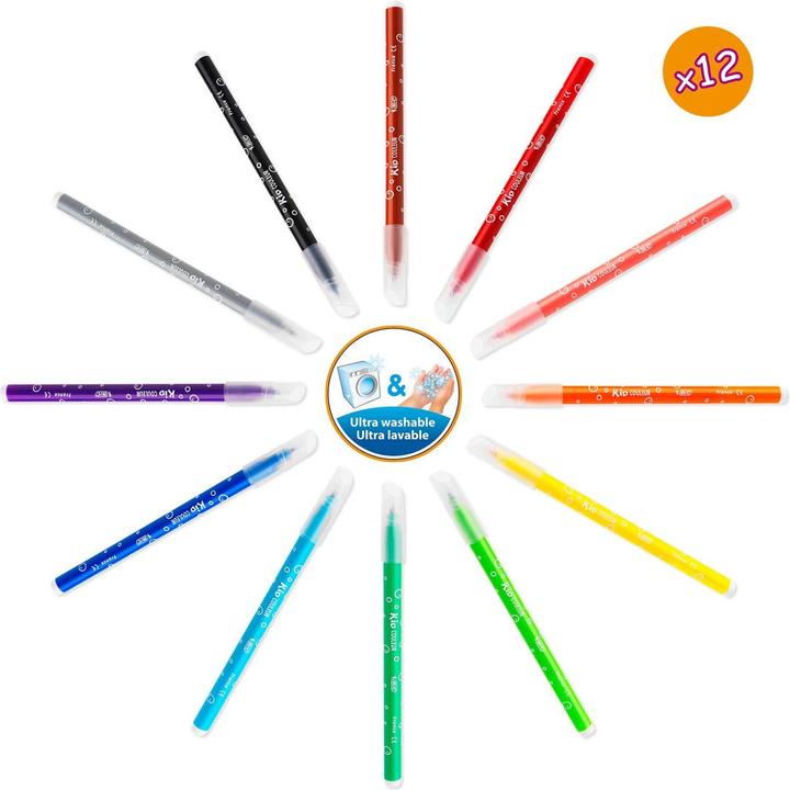 Immagine prodotto Bic Valigetta da colorare per bambini con adesivi (Multicolore, 64 x)
