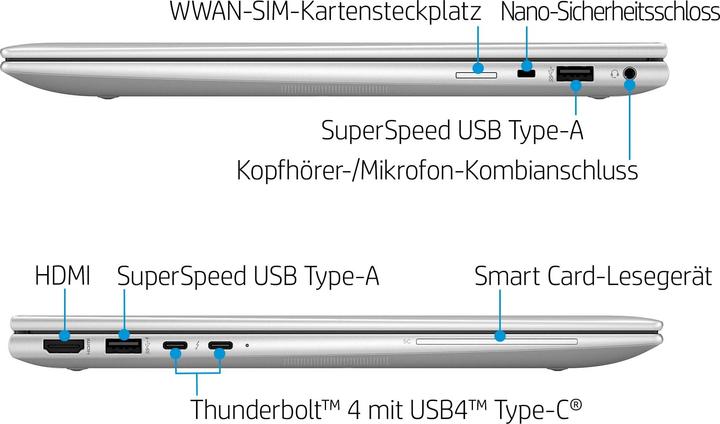 Produktbild HP Elite x360 1040 G9 (14", Intel Core i7-1255U, 16 GB, 1000 GB, DE)