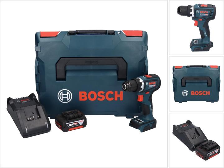 Actual product image Bosch Professional Bosch GSR 18V-90 C Professional Cordless Drill Driver 64 Nm 18V Brushless + 1x Battery 5.0 Ah + (Rechargeable battery operated)