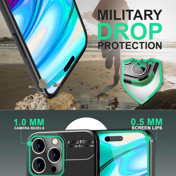 Produktbild Nalia Matte Ring Silikon Hülle (Apple iPhone 14 Pro)