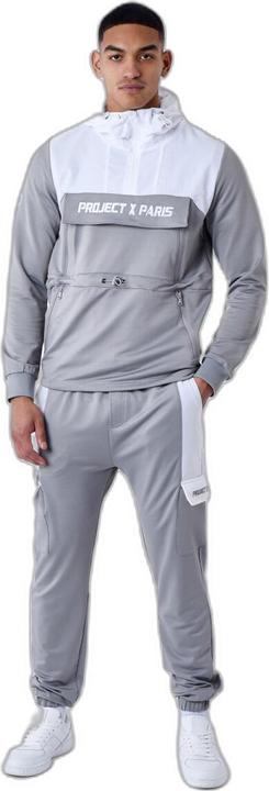 Project X Paris zweifarbiges kapuzensweatshirt im windbreaker-stil (XL)