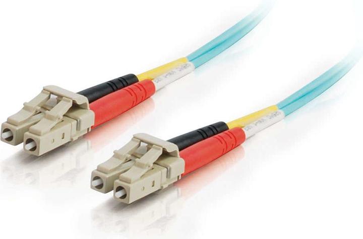 Image du produit C2G Câble fibre optique LC-LC 10Gb 50/125 OM3 Duplex Multimode PVC (LSZH) (15 m)