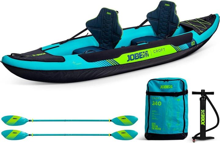 Immagine prodotto Jobe Croft Inflatable Kayak Package 340 cm x 90 cm x 89 cm (2 pers.)